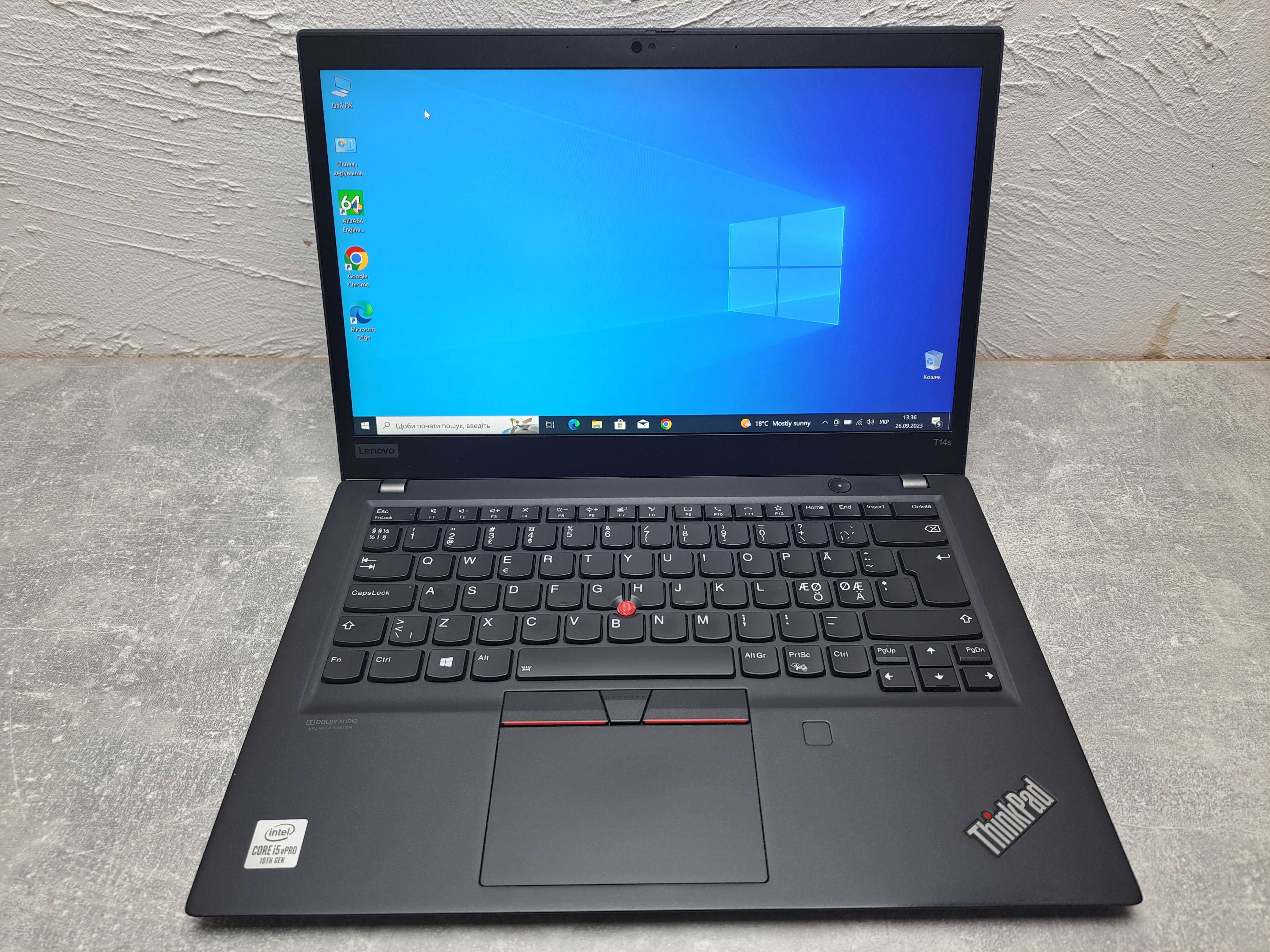 Lenovo ThinkPad T14S Ge1 i5-10310U 16GBRam SSD256GB 14" IPS FullHD