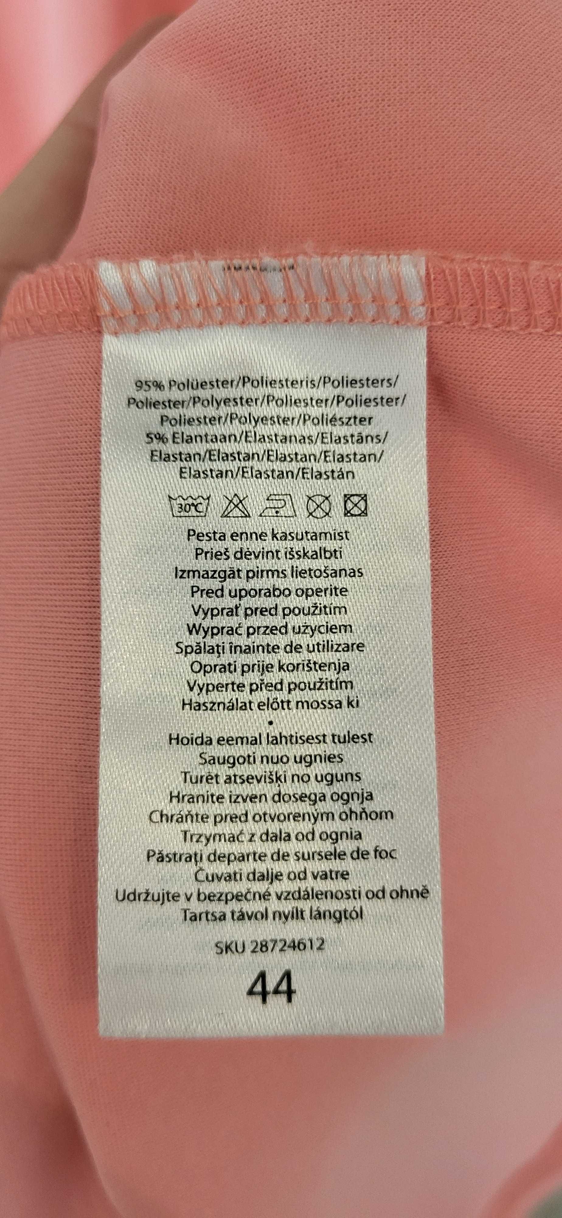 sukienka tunika krótka różowa 44 XL XXL