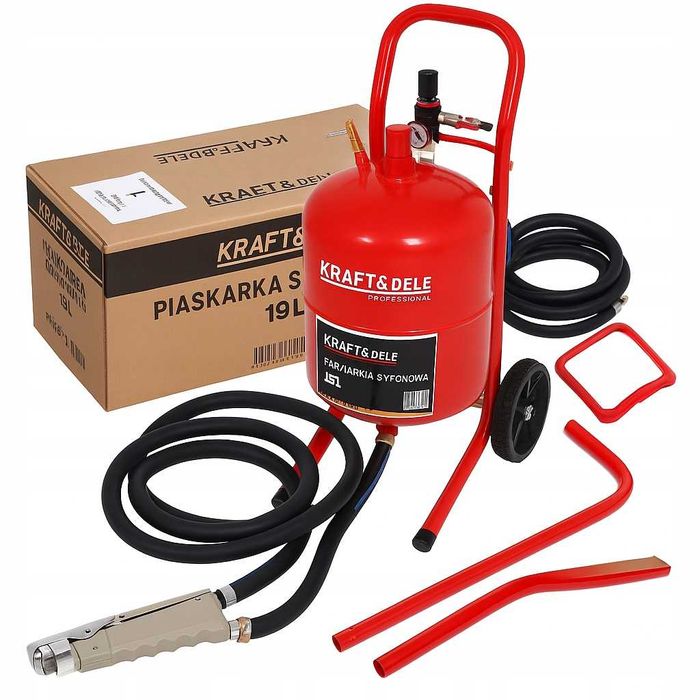 Piaskarka Syfonowa Pneumatyczna Zbiornik 19L 6-10BAR Odwadniacz