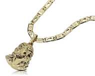 Złota zawieszka Jezus z łańcuszkiem 14k 585 pj004y20&cc031y55 Wrocław