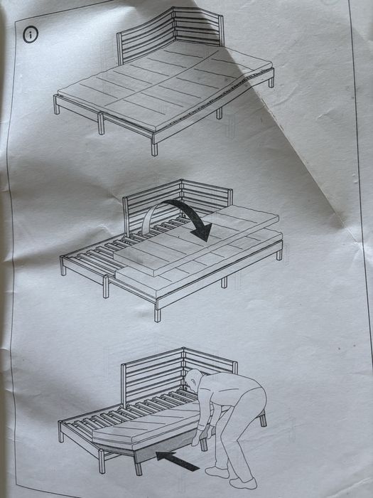 Cama solteiro/casal TARVA IKEA