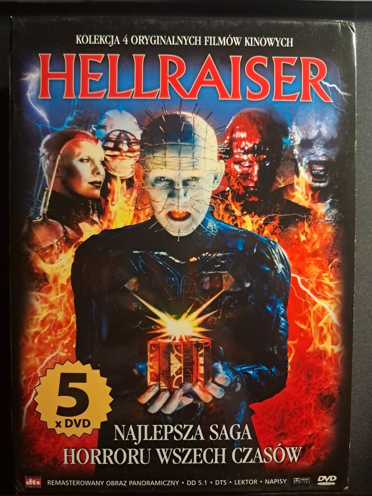 Hellraiser 1-4 + dodatki | Clive Barker | 5xDVD