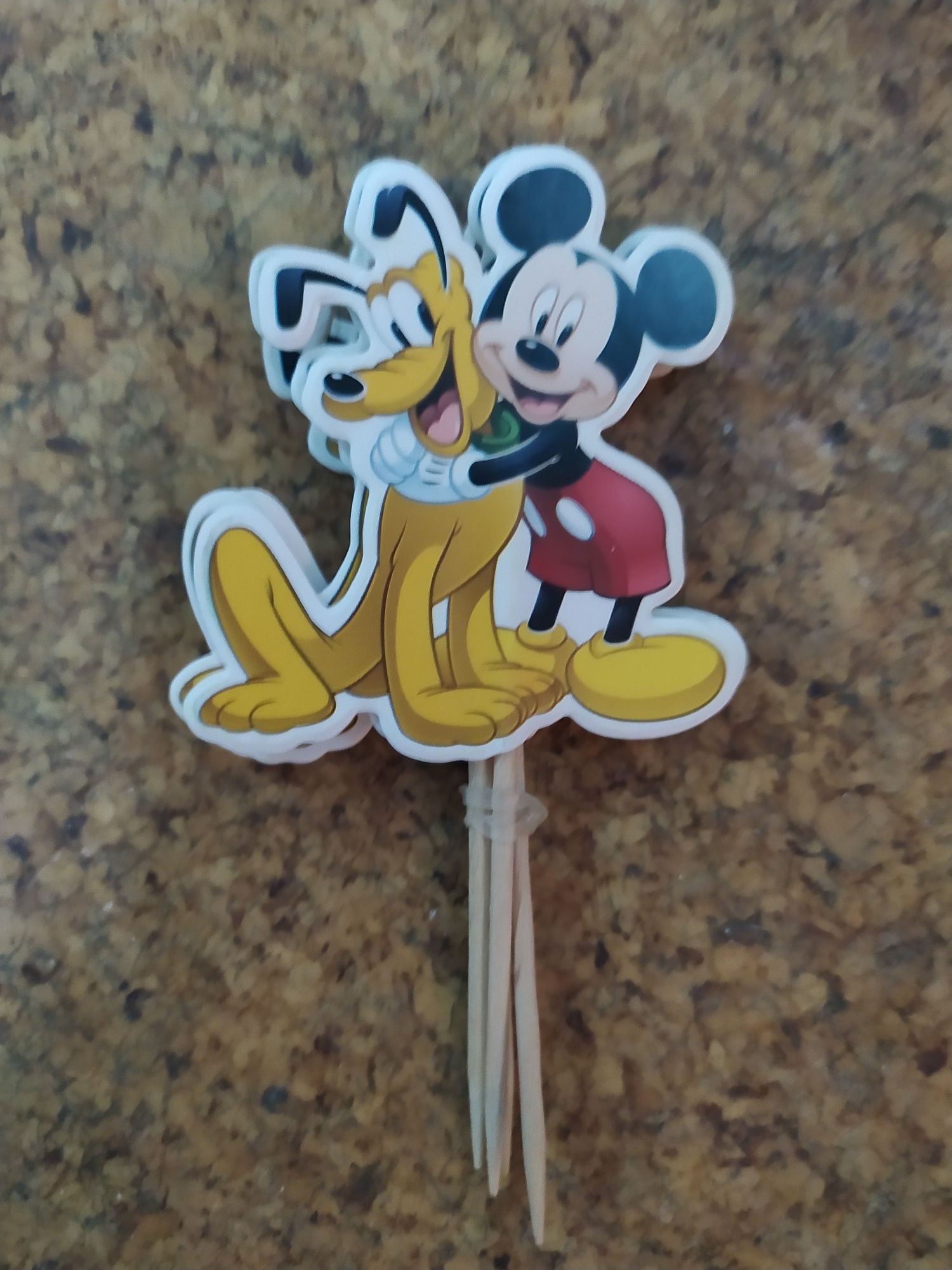 Toppers para aniversário Minie e Mickey