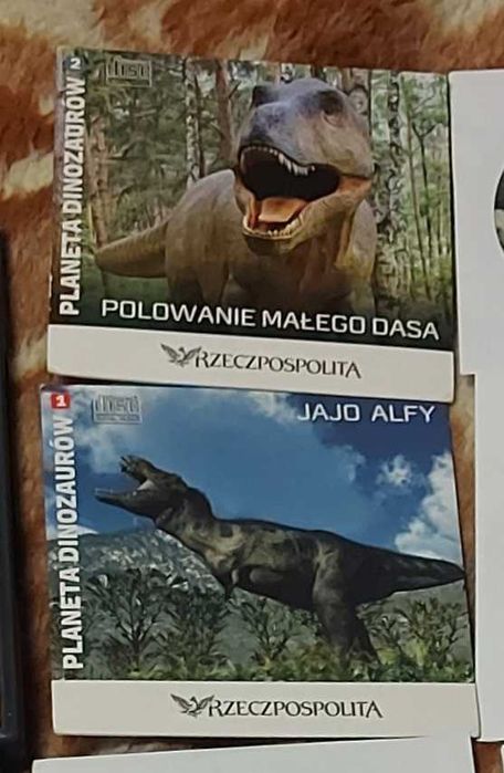 Dwa filmy DVD Rzeczpospolita Planeta dinozaurów