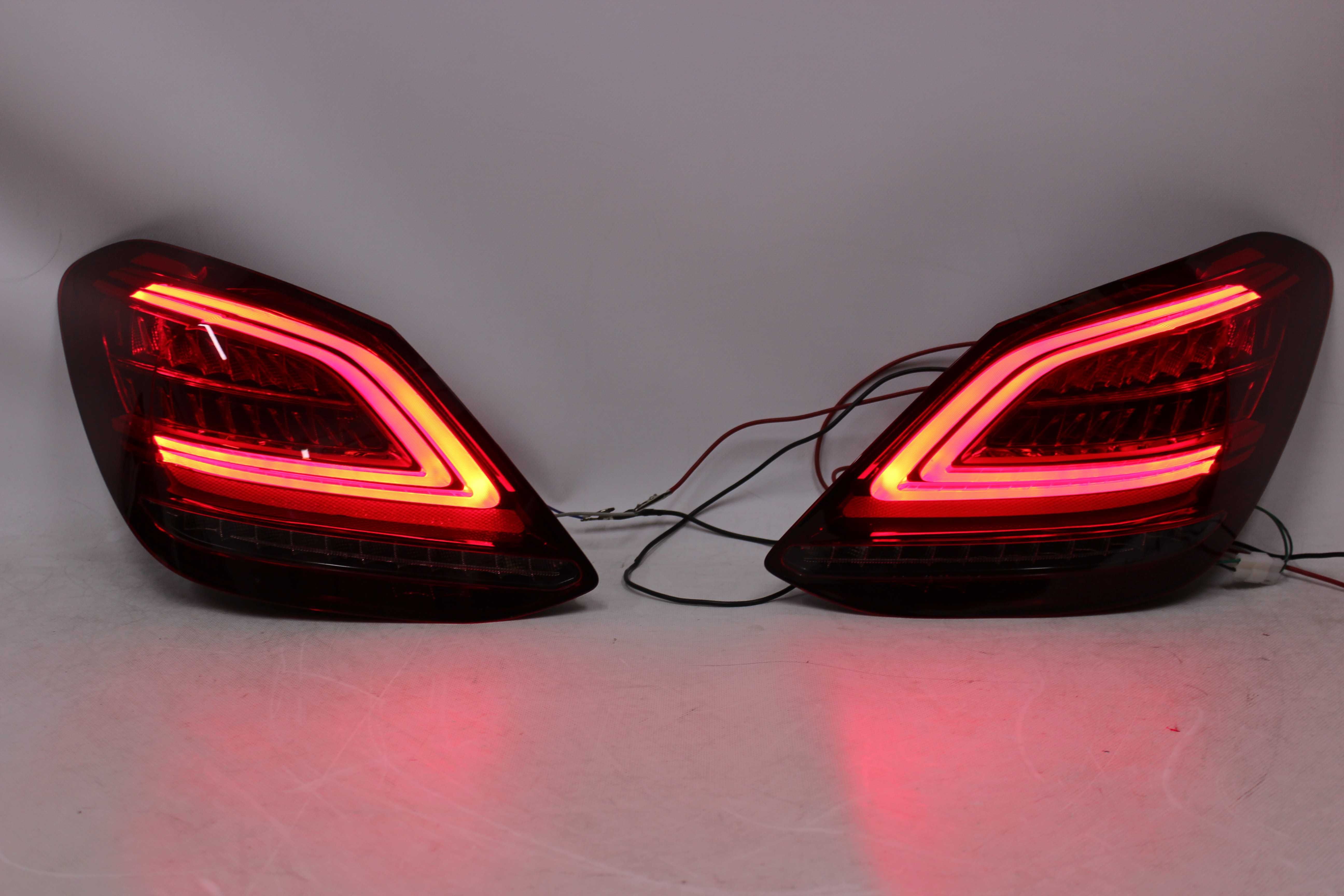 Lampy tył tylne Mercedes C W205 r. 14-18 LED BAR NEON Dynamiczne NOWE