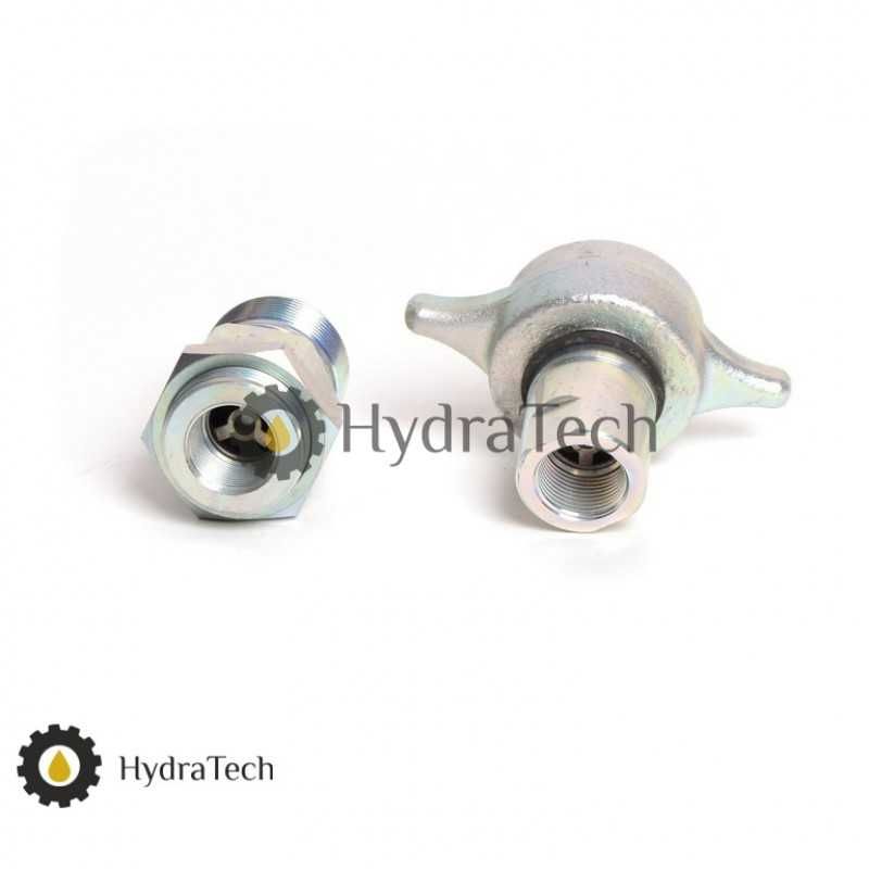 Швидкоз'єднувач HYVA 3/4" быстросъем гидравлический "барашек"