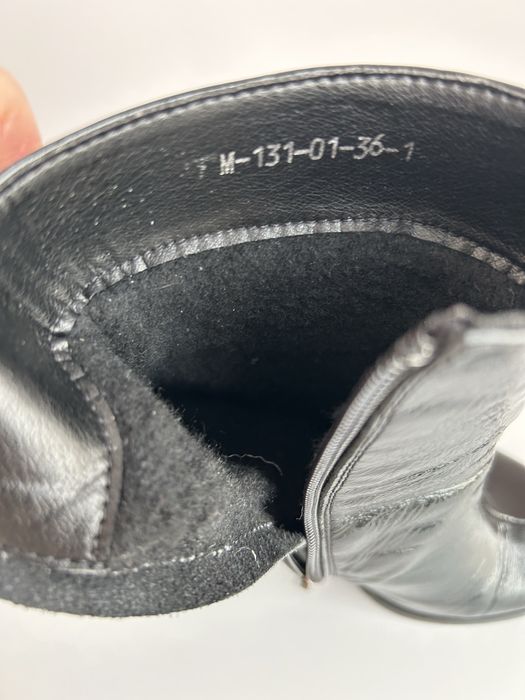 Зимові ботинки, натуральна лакована шкіра, 35,5 розмір