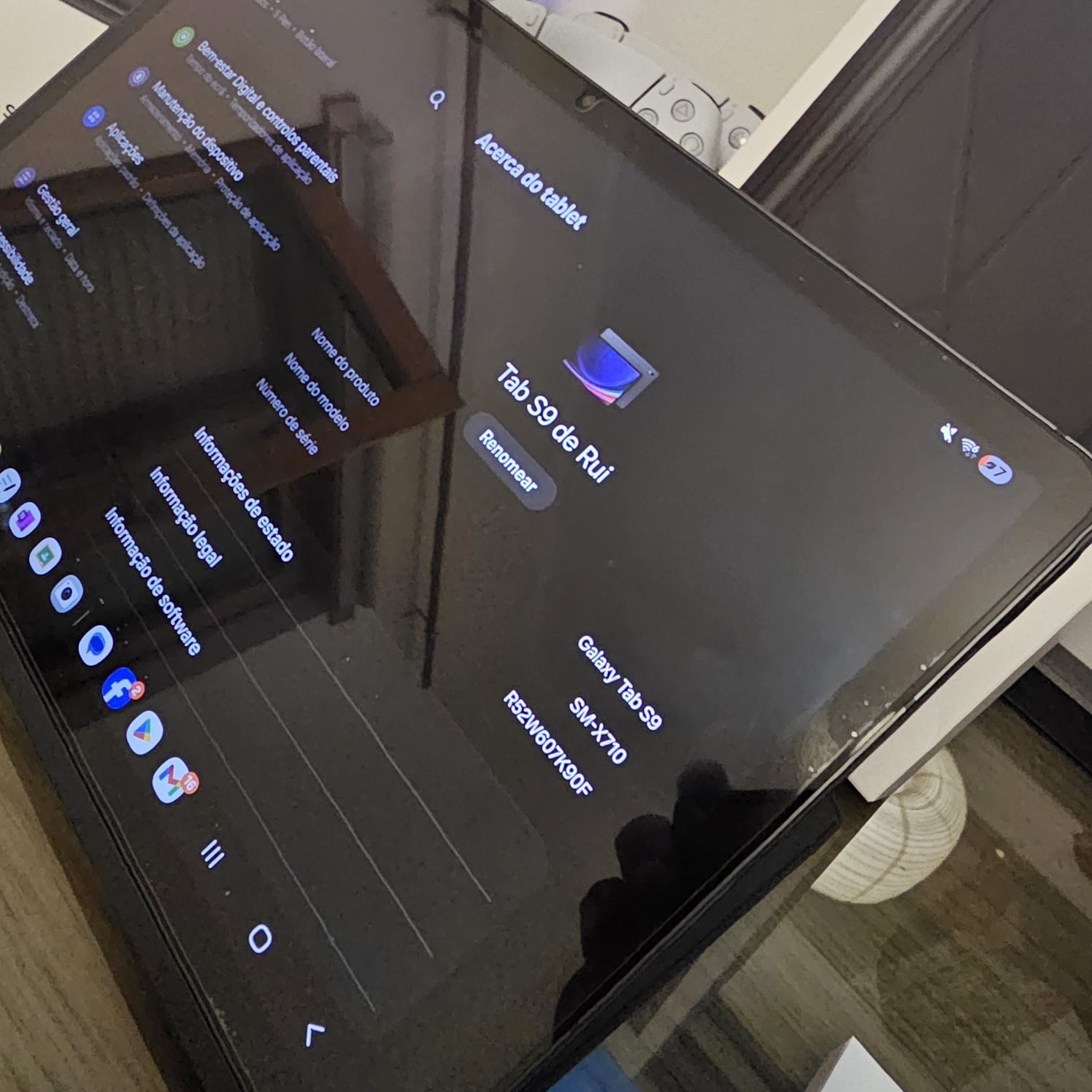 Tablet Samsung Galaxy Tab S9 Grafite 256gb c/ Capa Original