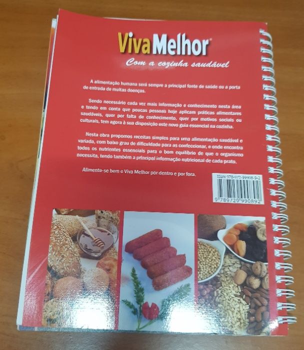 Livro Viva Melhor com a Cozinha Saudável