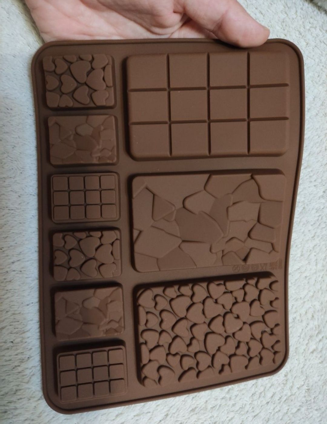 Силиконовая форма, молд шоколадки, силіконовий молд-шоколадки сердечка