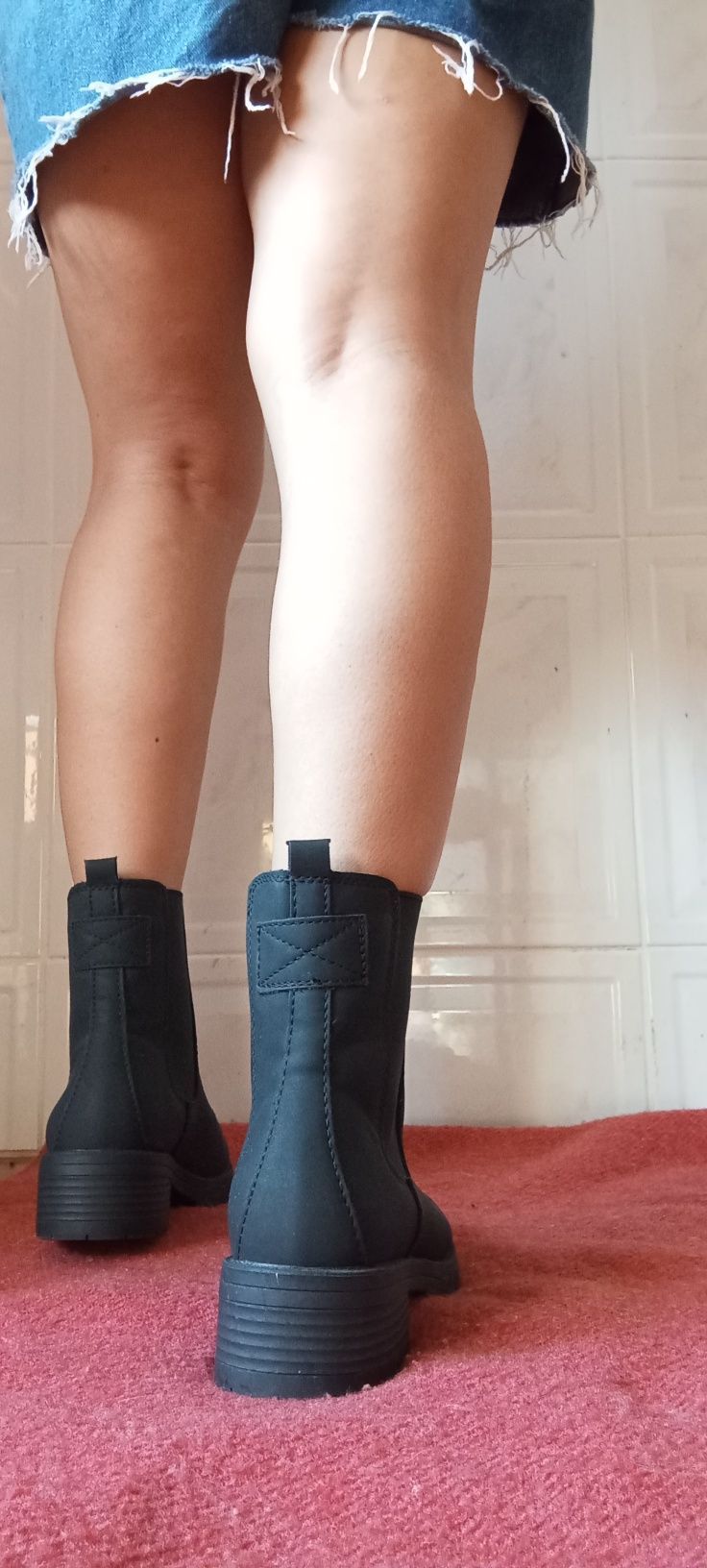 Botins pretos impermeável cortefiel C/PORTES