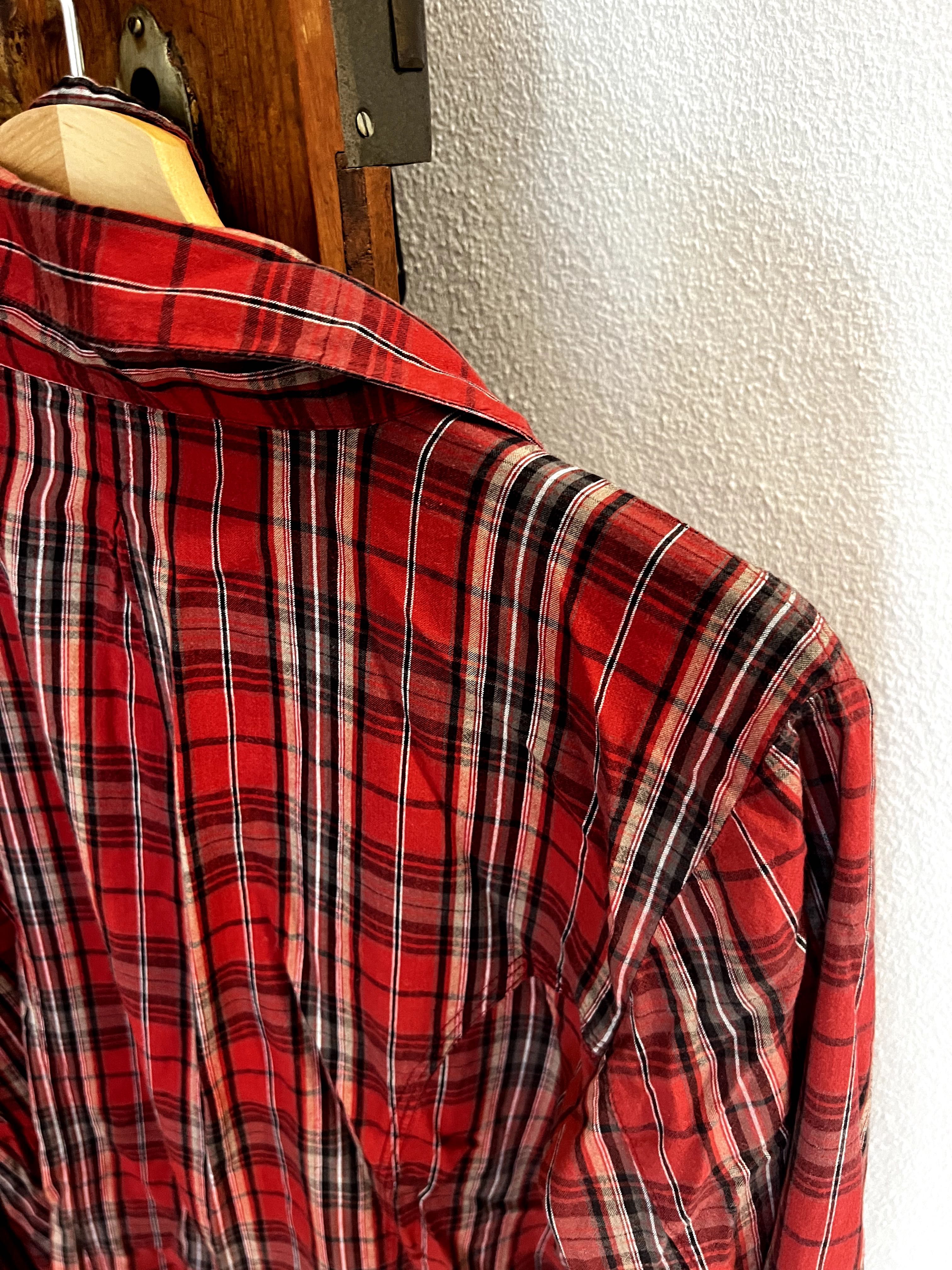 Camisa xadrez vermelho Sora, XL