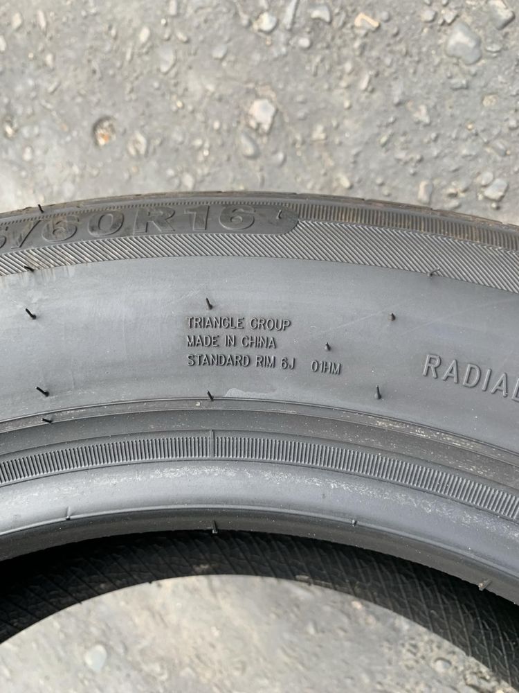 Шини 205/60 R16 пара Triangle 7,4мм, 2024р