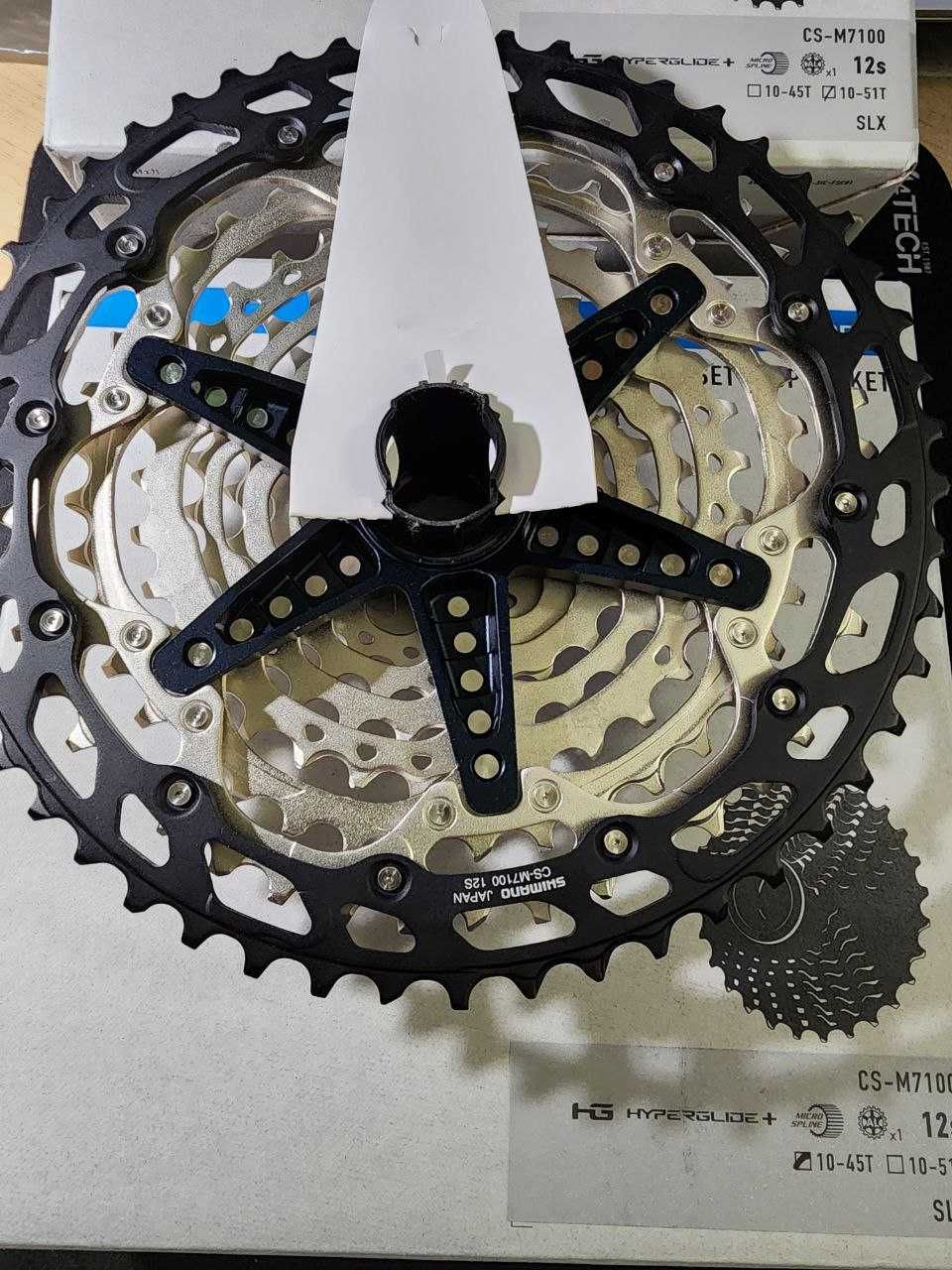 Велосипедные кассеты Shimano, Sram 7/8/9/10/11/12 скоростей.