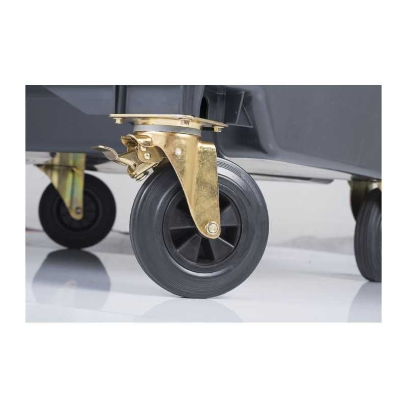 SEGREC Zestaw 4 Kosze 1100L Premium Papier Szkło Plast/Metal Zmieszane