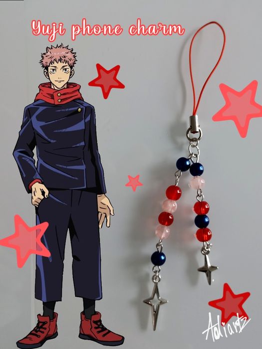 Yuji Itadori themed phone charm- brelok jjk