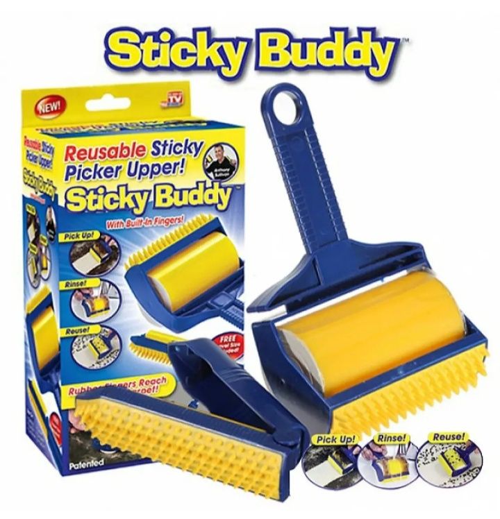 Валик липкий для уборки Sticky Buddy