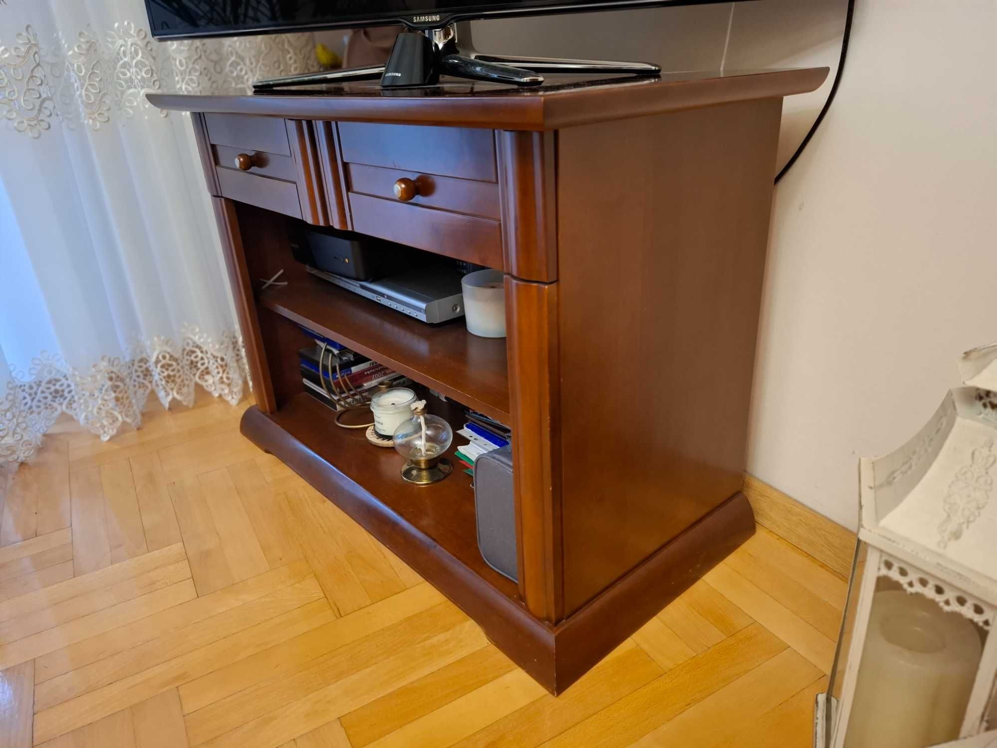 Zestaw mebli klasycznych - czereśnia antyczna - komoda - szafka rtv