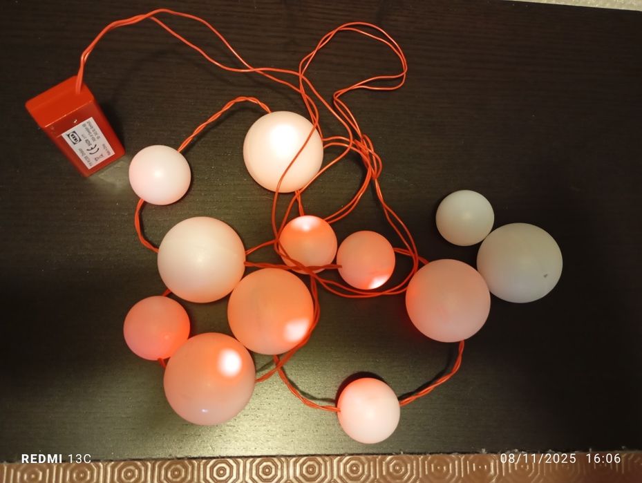 Luzes vermelhas de natal