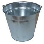 Wiadro metalowe 15L ogrodowe budowlane OCYNKOWANE Z UCHWYTEM UNI