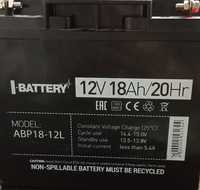 Аккумулятор 12В 18АЧ для ИБП I-BATTERY ABP-18-12L