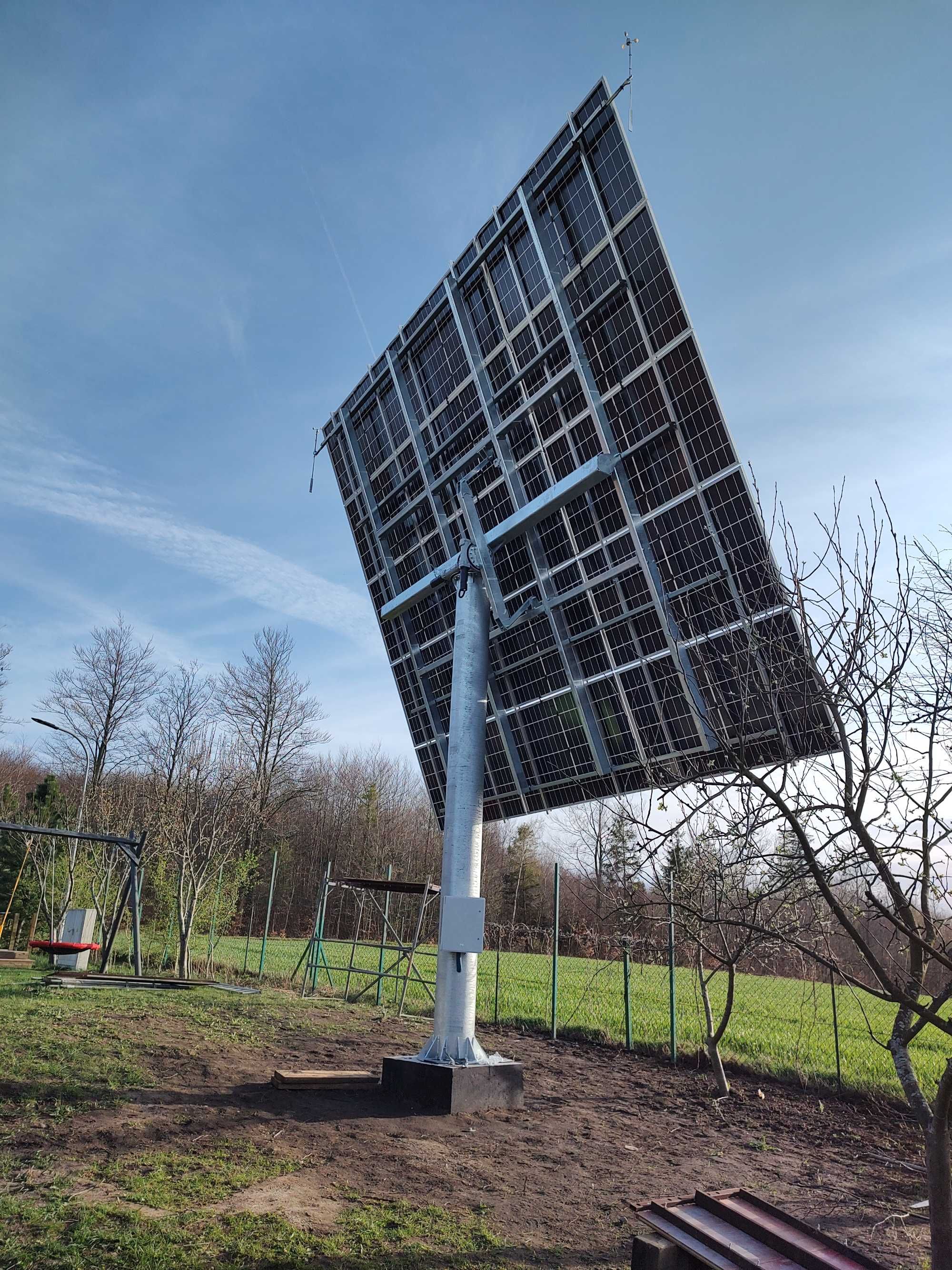 Profesjonalny Solar Tracker, Napęd z silnikiem , Obrotnica Solarna