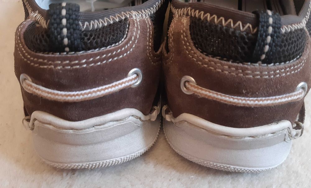 Skórzane komfortowe oddychające kryte letnie półbuty Josef Seibel, 45