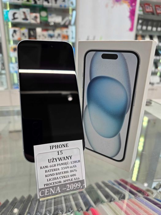 Iphone 15 128GB Bat 86% Telakces Felicity *Raty 0%