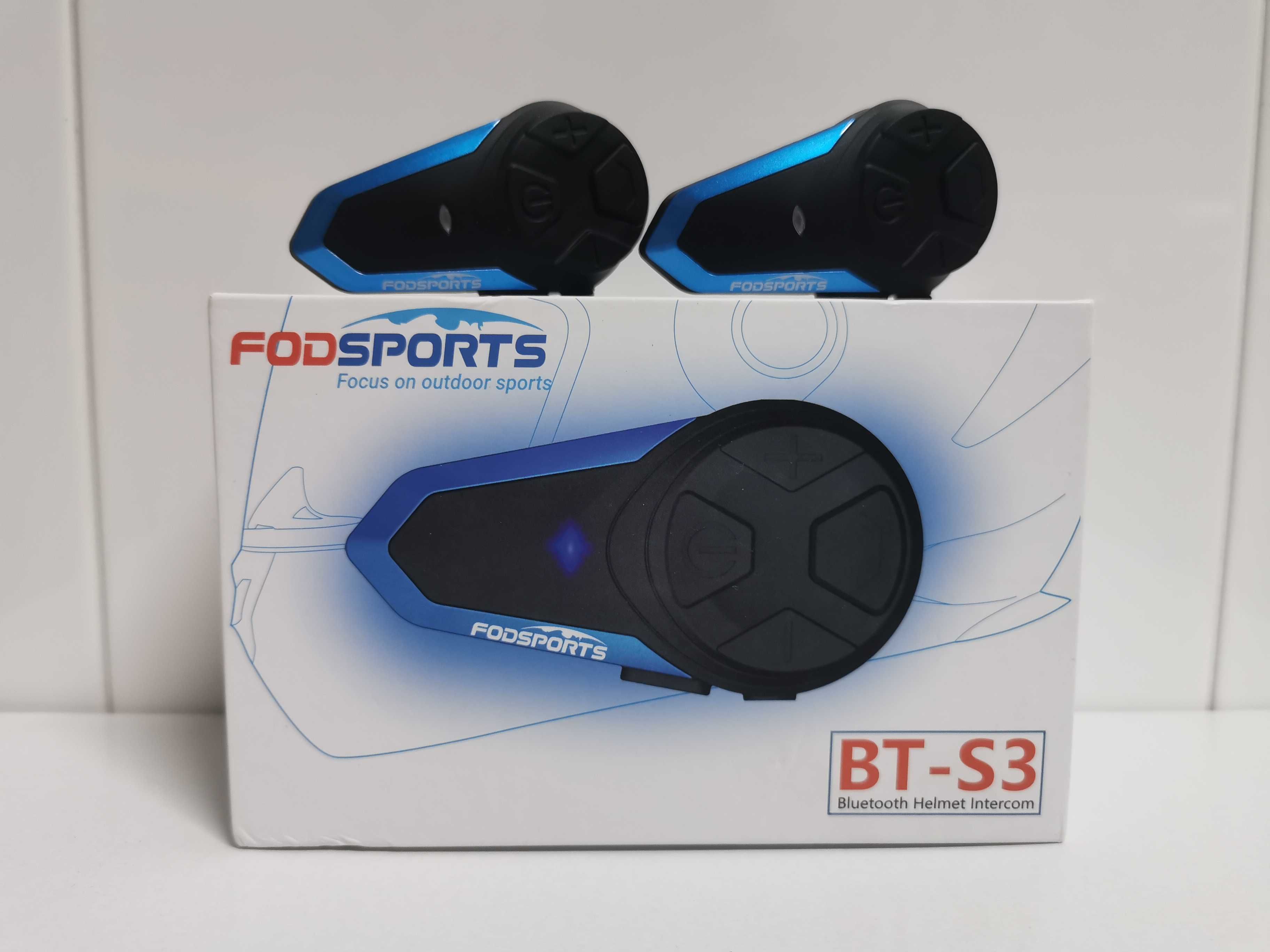 2-Auriculares/intercomunicadores Bluetooth, C/RADIO/capacete/moto(NOVO