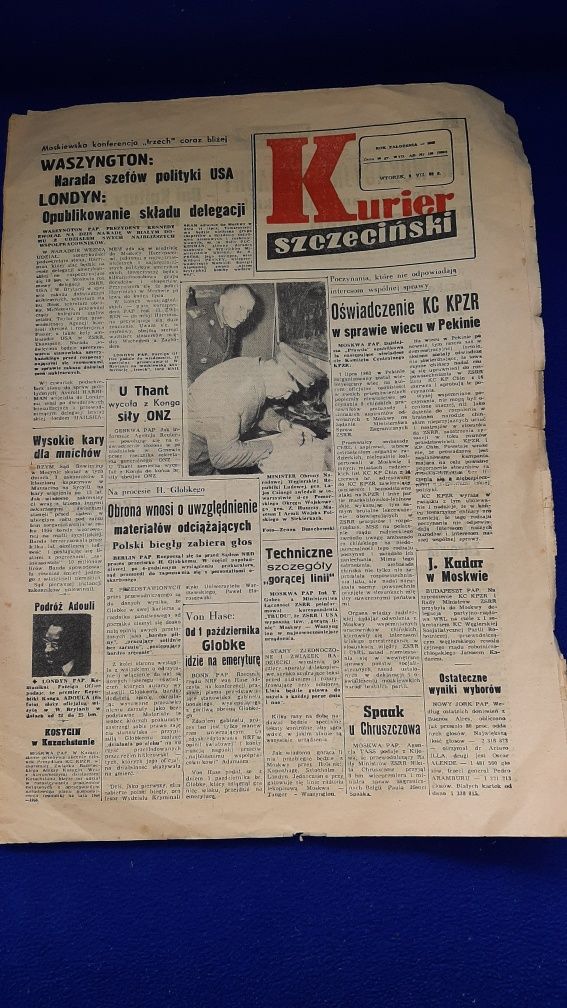 Kurier Szczeciński 1963r jedyny na olx