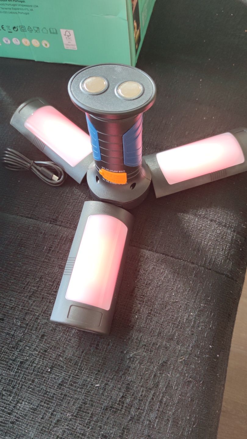Latarka warsztatowa 400lm z power bankiem samochodowa tryb awaryjny