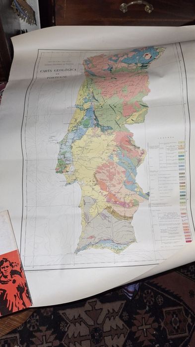 Carta geológica de Portugal 1968 mapa geologia
