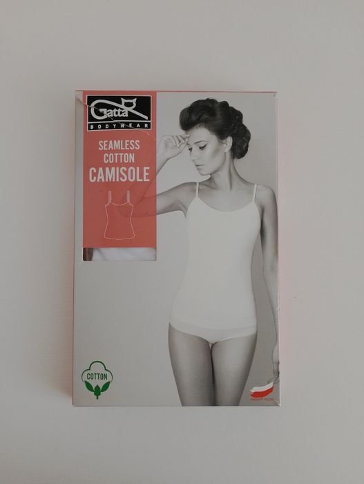 Koszulka damska bawełniana Gatta - Camisole Cotton cienkie ramiączka