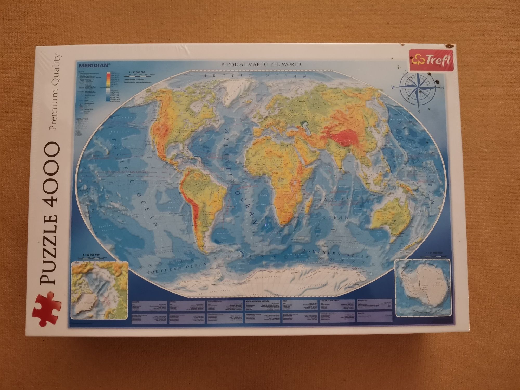 Puzzle 4000 mapa świata