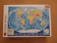 Puzzle 4000 mapa świata