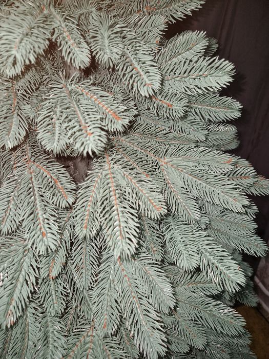 Ялинка штучна лита блакитна 1,8м Елка литая искусственная голубая 180