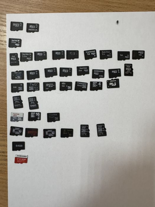 Micro sd карти памʼяті лот