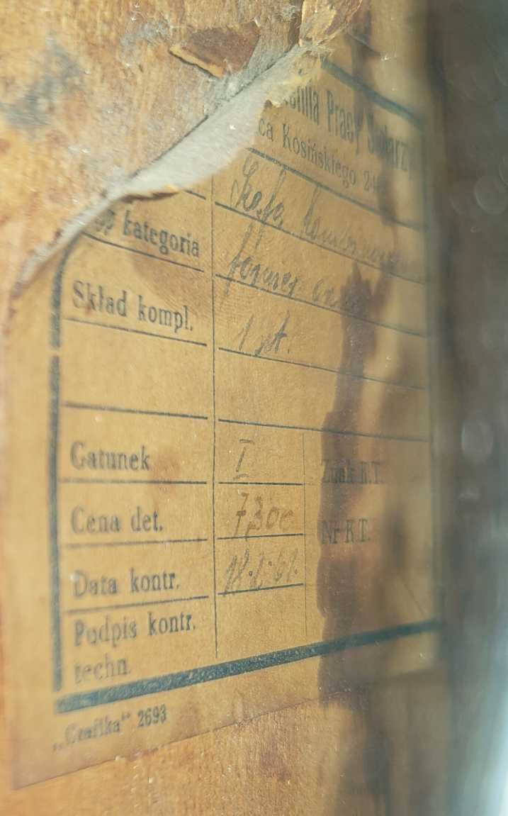 Komplet kredens + szafa, PRL, wczesne lata 60.