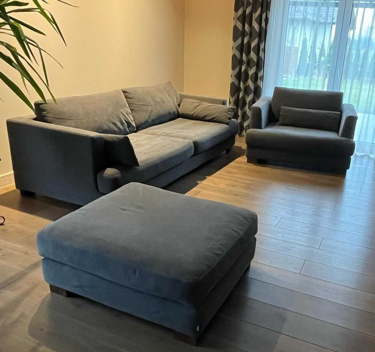 Komplet Brandon SITS - sofa, fotel i pufa