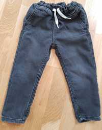 Joggersy Jeansy H&M 98 jak nowe