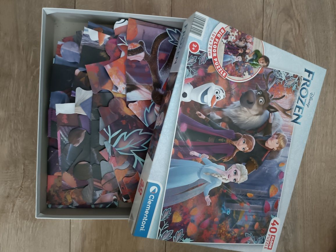Puzzle podłogowe duże Frozen 40 elementów