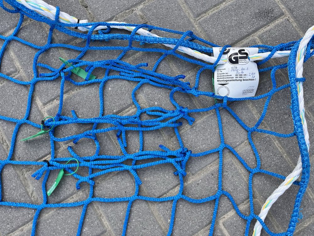 HUCK Siatka asekuracyjna A2 typu S z linią krawędziową 5x10m