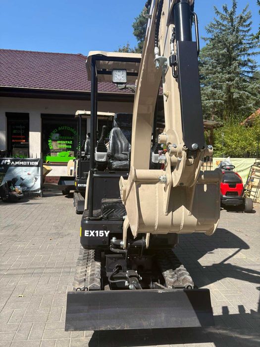 Minikoparka Meyer EX15 – 1,5 t, silnik Yanmar 15,2KM, hydraulika 18MPa