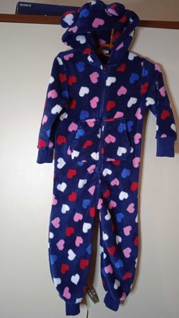 Теплая пижама комбинезон кигуруми слип на 3-4 года