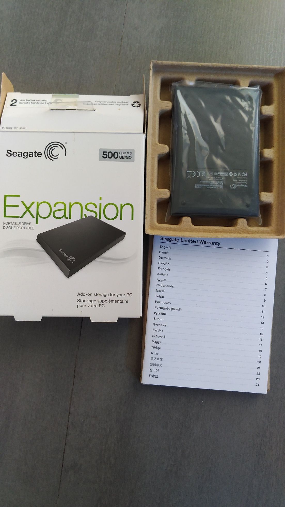 Discos Externos Seagate Expsnsion 0,5TB + 2TB (conjunto)