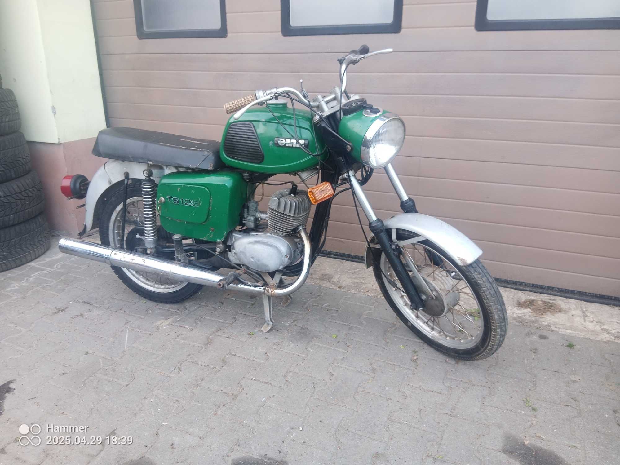 MZ TS 125 Dokumenty Oryginał