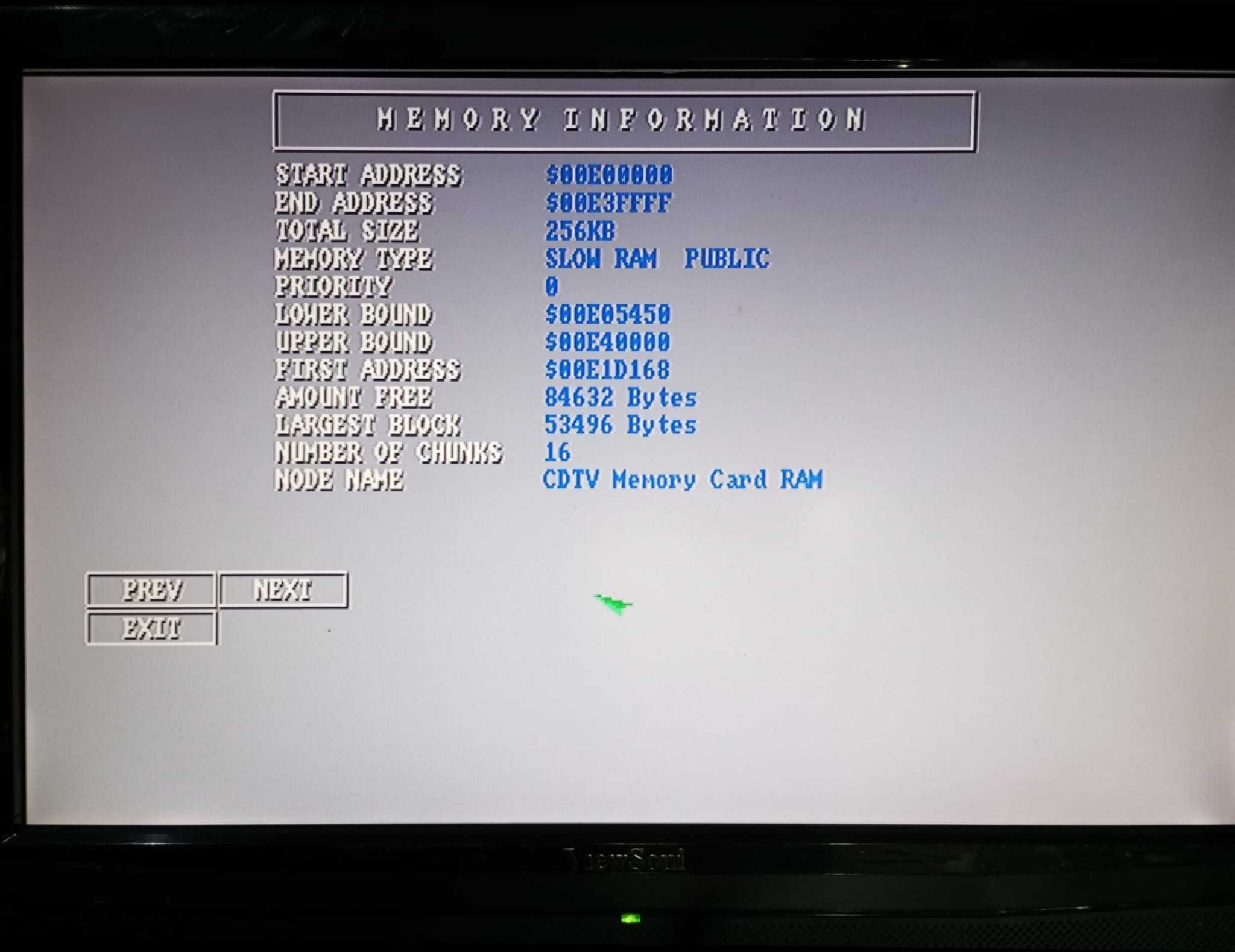 Amiga CDTV Commodore CD1405 Static RAM - zamiennik karty pamięci