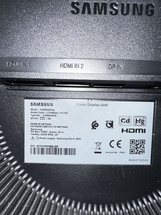 Monitor Curvo Samsung