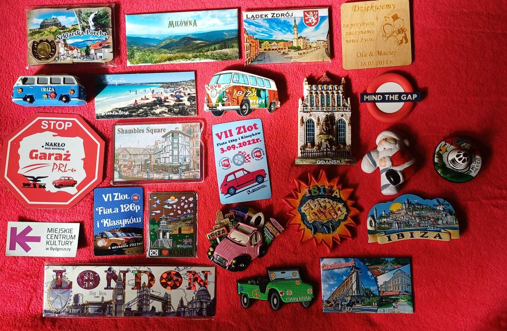 Magnesy na lodówkę różne rodzaje