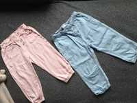 Cool Club by Smyk zestaw 2 par spodni różowe i jeans t. 86cm 12-18m